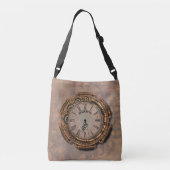 Steampunk  Rusty Art Deco Clock Crossbody Tas (Achterkant)