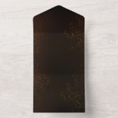 Steampunk Rusty Background met Turquoise Lenses All In One Uitnodiging (Binnen)