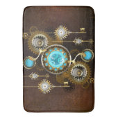 Steampunk Rusty Background met Turquoise Lenses Badmat (Voorkant Verticaal)