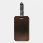 Steampunk Rusty Background met Turquoise Lenses Bagagelabel (Achterkant verticaal)