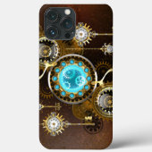 Steampunk Rusty Background met Turquoise Lenses Case-Mate iPhone Case (Achterkant)