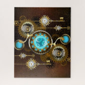 Steampunk Rusty Background met Turquoise Lenses Legpuzzel (Verticaal)