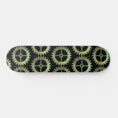 Steampunk Rusty Clockwork Gear Skateboard (Horizontaal)