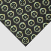 Steampunk Rusty Clockwork Gears Tissuepapier (Detail)