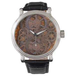Steampunk Rusty Cogs Horloge