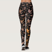 Steampunk Rusty Crows en Gears Leggings (Achterkant)