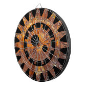 Steampunk Rusty Gears Aangepaste berichtraad Dartbord (Voorkant Rechts)