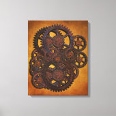 Steampunk Rusty Gears Canvas Afdruk (Voorkant)