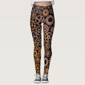Steampunk Rusty Gears Leggings (Voorkant)