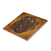 Steampunk Rusty Gears Tegeltje (Zijkant)