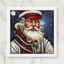 Steampunk Santa Claus Bedankjes Labels
