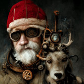 Steampunk Santa en Zijn beste vriend Tissuepapier