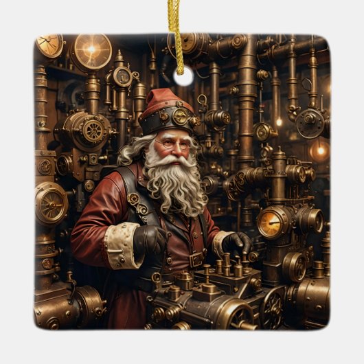 Steampunk Santa Ornament (Voorkant)