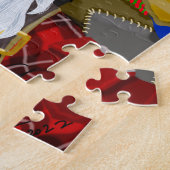Steampunk Santa Puzzel Legpuzzel (Zijkant)