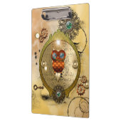 Steampunk, schattige uil klembord (Links)