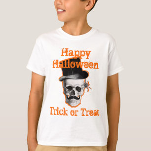 Steampunk schedel Halloween trick or treat T-shirt
