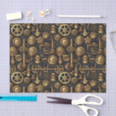 Steampunk schroeven en tandwielpatroon tissuepapier (Craft)