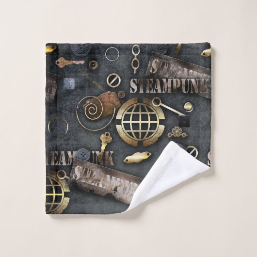 Steampunk, scrapbooking (Gant de toilette)