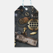 Steampunk, scrapbooking cadeaulabel (Achterkant)