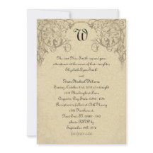 Steampunk Scroll Monogram Weddenschap
