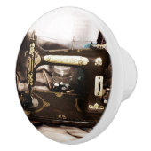 Steampunk Sewing Keramische Knop (Rechts)