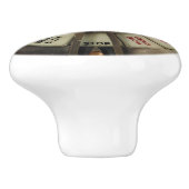 Steampunk Ship's Telegraph Chadburn Keramische Knop (Zijkant)