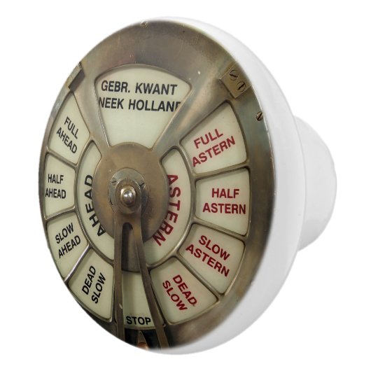 Steampunk Ship's Telegraph Chadburn Keramische Knop (Rechts)