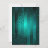 Steampunk-sieraden Horloge op een groene achtergro Bedankkaart (Achterkant)