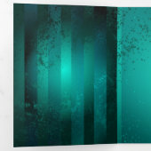 Steampunk-sieraden Horloge op een groene achtergro Drieluik Kaart (Binnenzijde eerst)