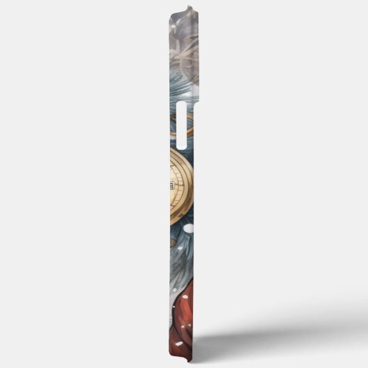 Steampunk Sinterklaas Klok Werk en Sneeuwbomen Case-Mate iPhone Case (Achterkant / Rechts)