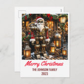 Steampunk Sinterklaas - Vrolijk Kerstfeest Feestdagenkaart (Voorkant / Achterkant)