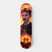 Steampunk-skateboard: de erfenis van Tesla Skateboard (Voorkant)