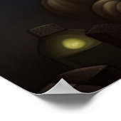 Steampunk Skelet Poster (Hoek)