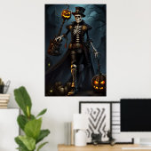 Steampunk Skelet Poster (Thuiskantoor)
