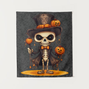 Steampunk Skeleton Art Tapestry Wandkleed