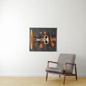 Steampunk Skeleton Art Tapestry Wandkleed (In Situ (horizontaal))