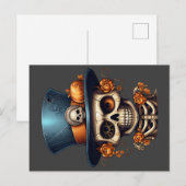 Steampunk Skeleton Briefkaart (Voorkant / Achterkant)