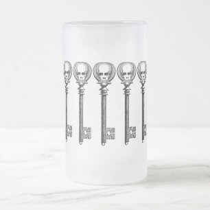  Steampunk Skeleton Key Matglas Bierpul