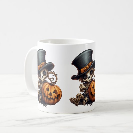 Steampunk Skeleton Mug (Devant gauche)