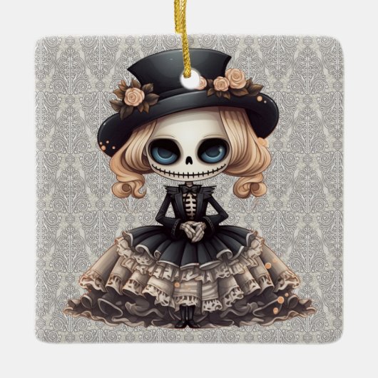 Steampunk Skeleton Ornament (Voorkant)