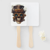 Steampunk Skull Engine Handwaaier (Voorkant en achterkant)