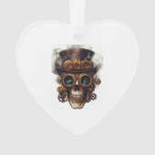 Steampunk Skull Engine Ornament (voorkant)