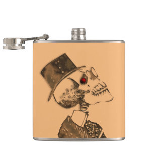 Steampunk Skull Flask Heupfles
