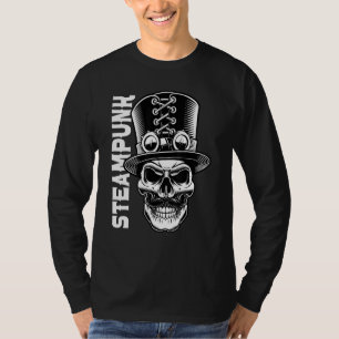Steampunk Skull Gentleman Retro Cyber Punk T-shirt