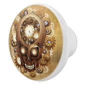 Steampunk Skull Gothic Style Keramische Knop (Rechts)
