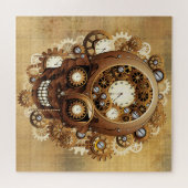 Steampunk Skull Gothic Style Legpuzzel (Horizontaal)