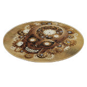 Steampunk Skull Gothic Style Snijplank (Hoek)