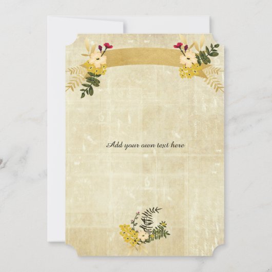 Steampunk Skull  Halloween Uitnodigingen (Achterkant)