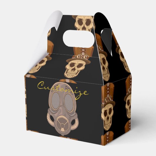 Steampunk Skull in Top Hat/Gas Mask Thunder_Cove Bedankdoosjes (Achterkant)