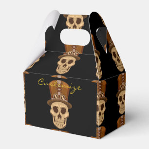 Steampunk Skull in Top Hat/Gas Mask Thunder_Cove Bedankdoosjes